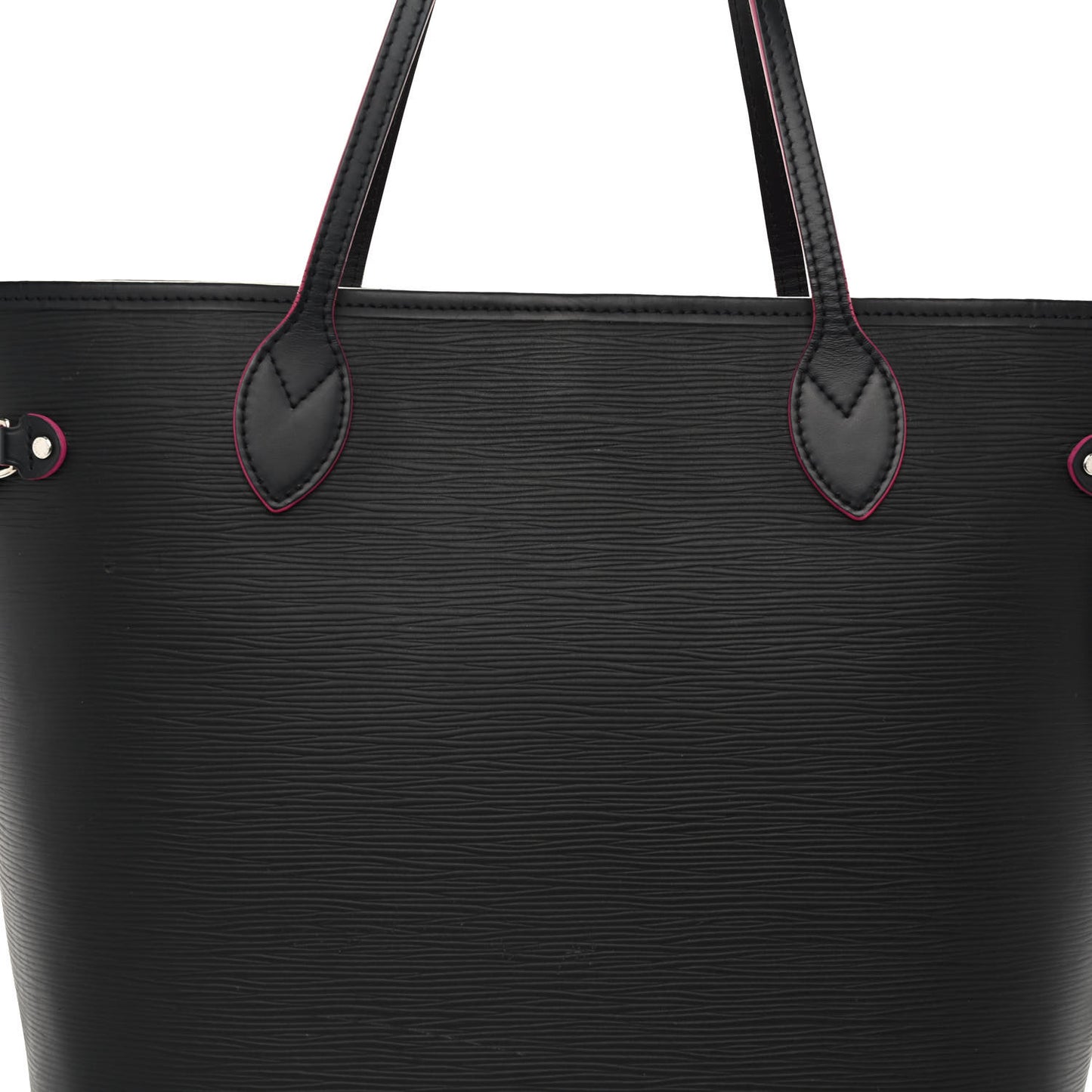 Epi Neverfull MM Black Hot Pink