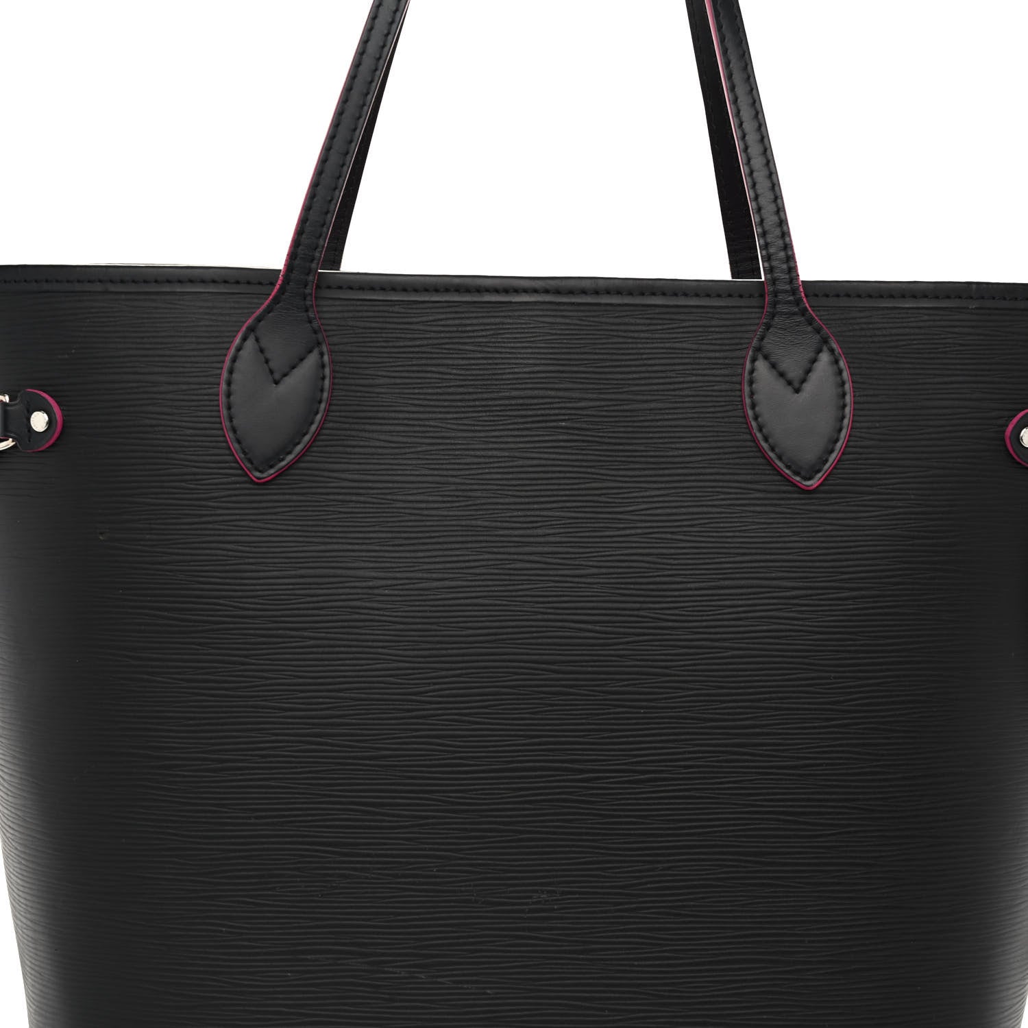 Louis Vuitton Epi Neverfull MM Black Hot Pink 8 of 12