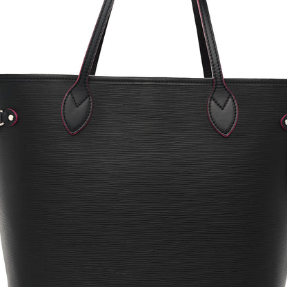Louis Vuitton Epi Neverfull MM Black Hot Pink 8 of 12