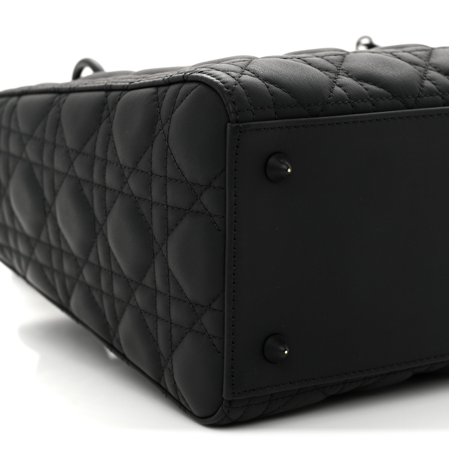 Christian Dior Ultra Matte Calfskin Cannage Medium Lady Dior Black 8 of 9