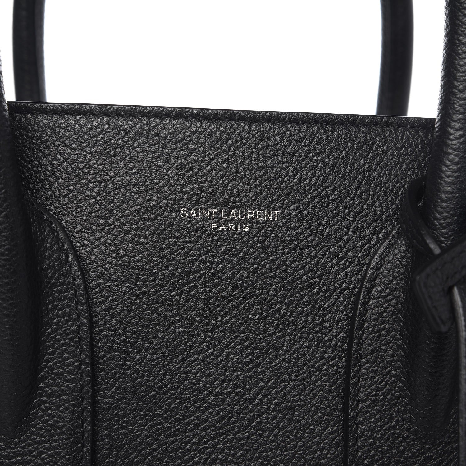 Saint Laurent Grained Calfskin Small Sac De Jour Black 7 of 10