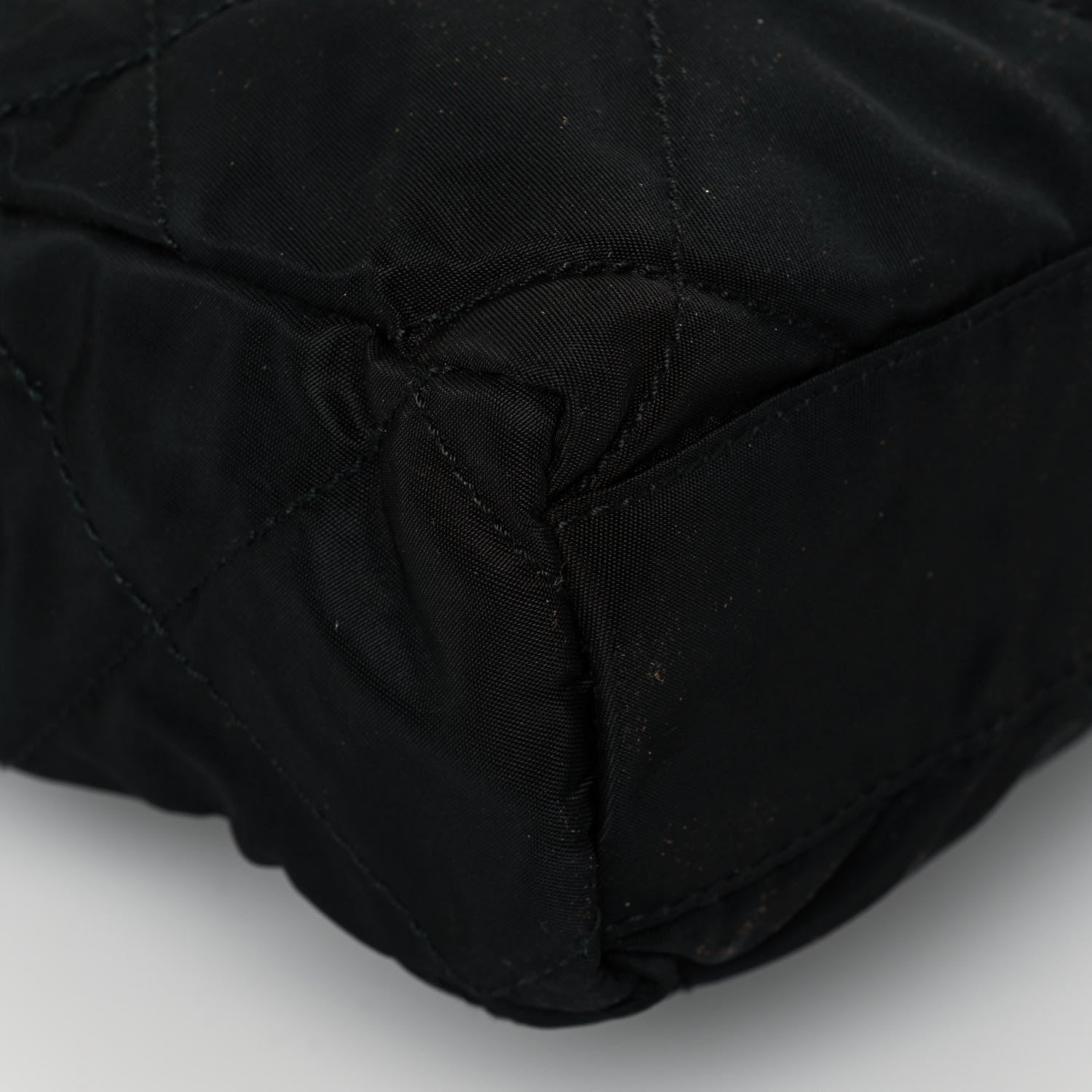 Prada Nylon Tessuto Impuntu Quilted Flap Shoulder Bag Black 11 of 12