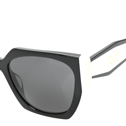 Prada Acetate Sunglasses SPR 15W Black White 7 of 8