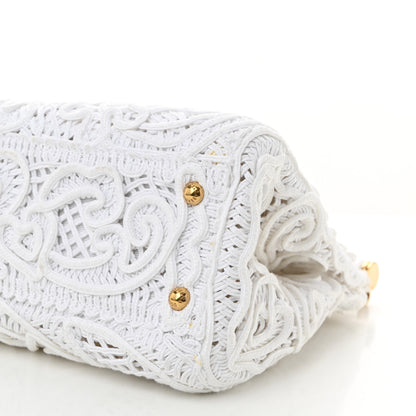 Dolce & Gabbana Cordonetto Lace Medium Miss Sicily Satchel White 9 of 9