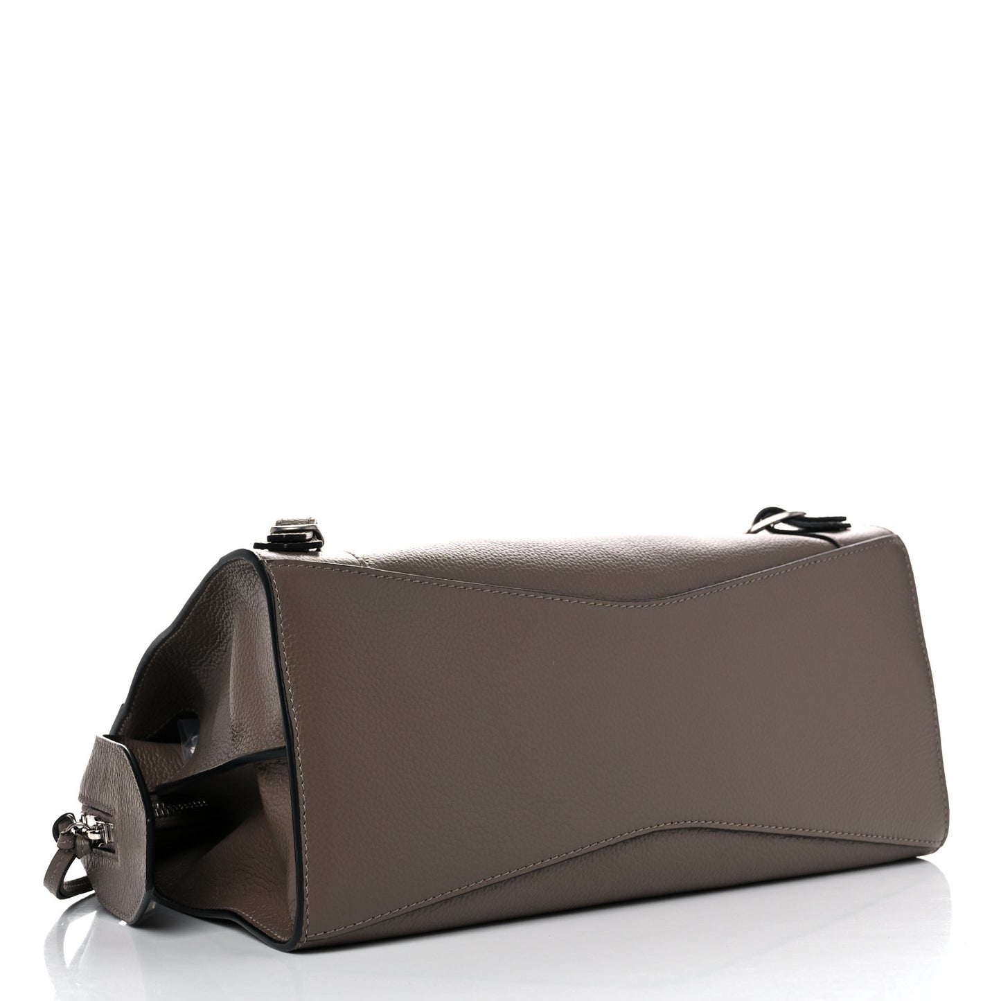 Grained Calfskin Neo Classic Silver Hardware S City Mink Gray