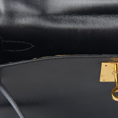 Hermes Box Kelly Retourne 28 Black 8 of 24