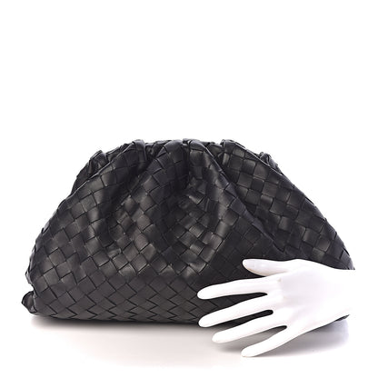 Bottega Veneta Nappa Maxi Intreccio The Pouch Oversized Clutch Black 2 of 11