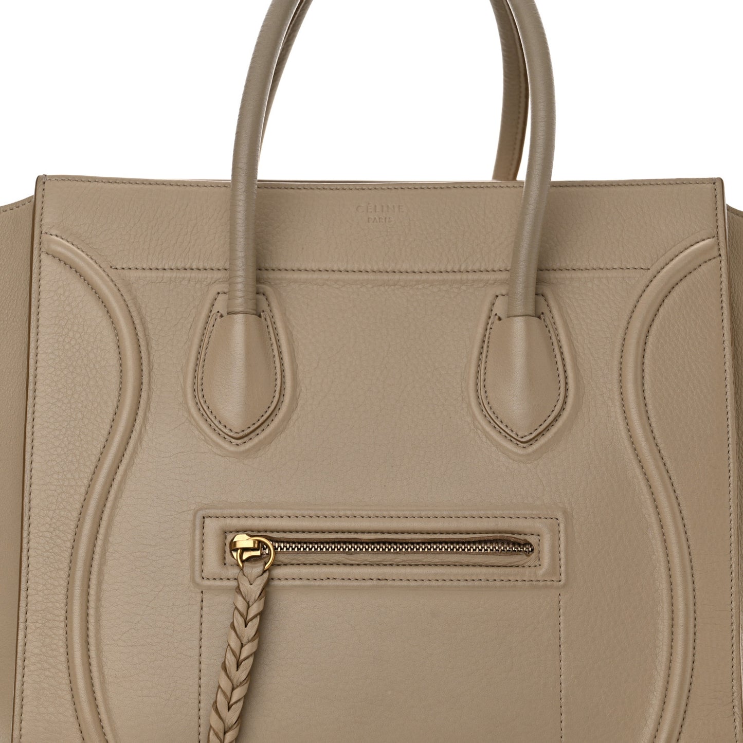 Baby Grained Calfskin Medium Phantom Luggage Quartz