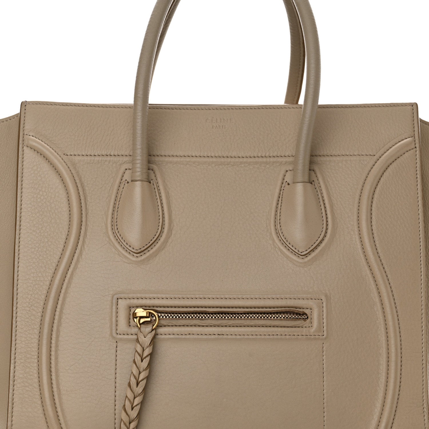 Celine Baby Grained Calfskin Medium Phantom Luggage Quartz 8 of 10