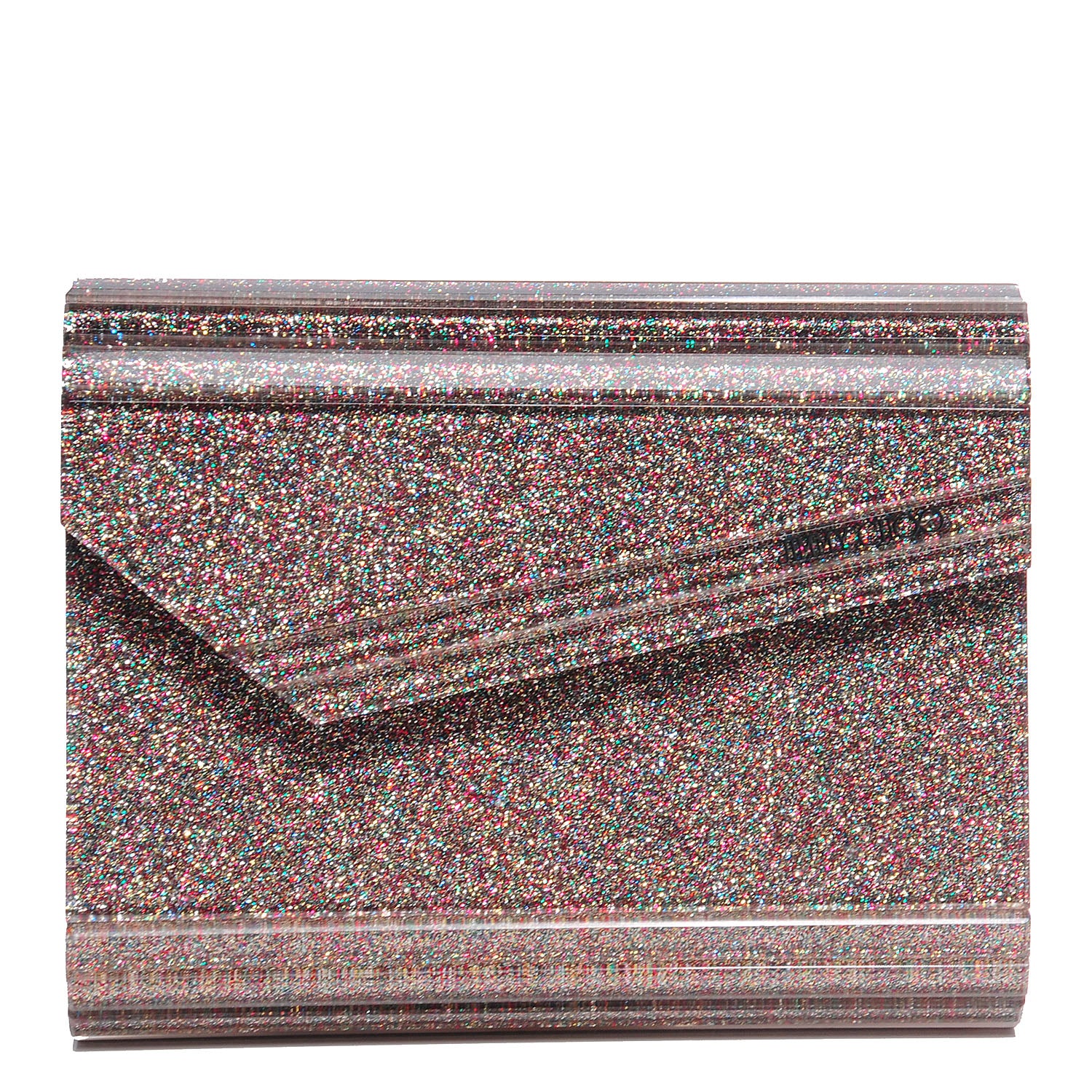 Jimmy Choo Acrylic Glitter Candy Clutch Multicolor 1 of 6