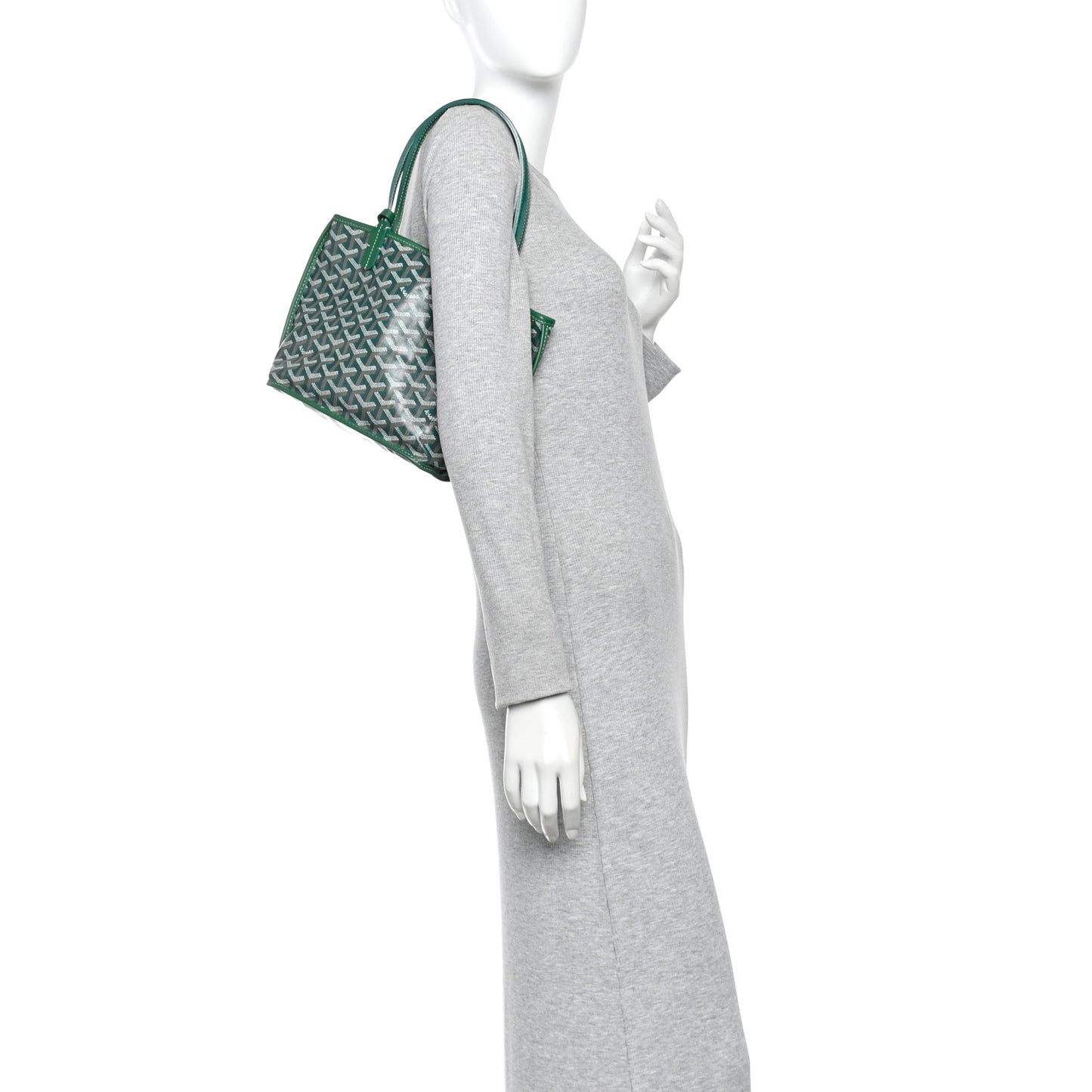 Goyardine Reversible Mini Anjou Green