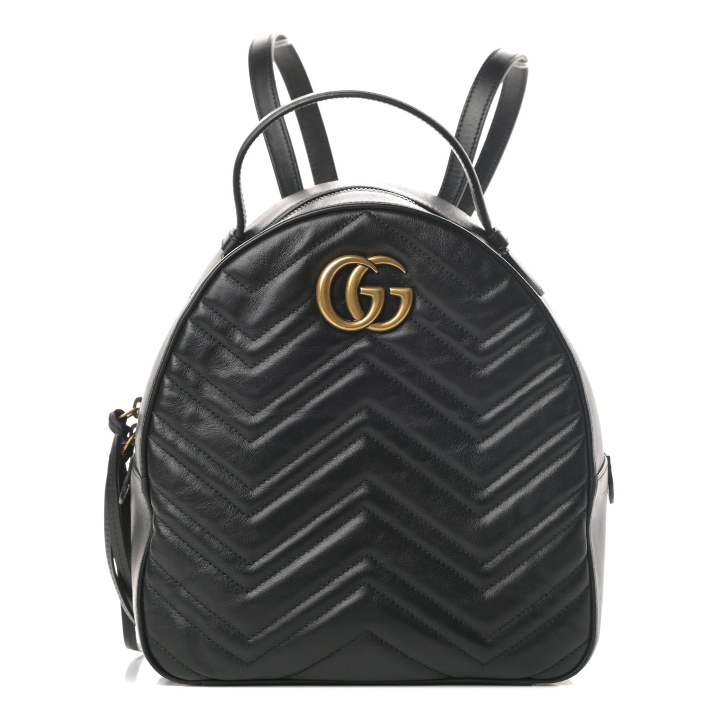 Calfskin Matelasse GG Marmont Backpack Black