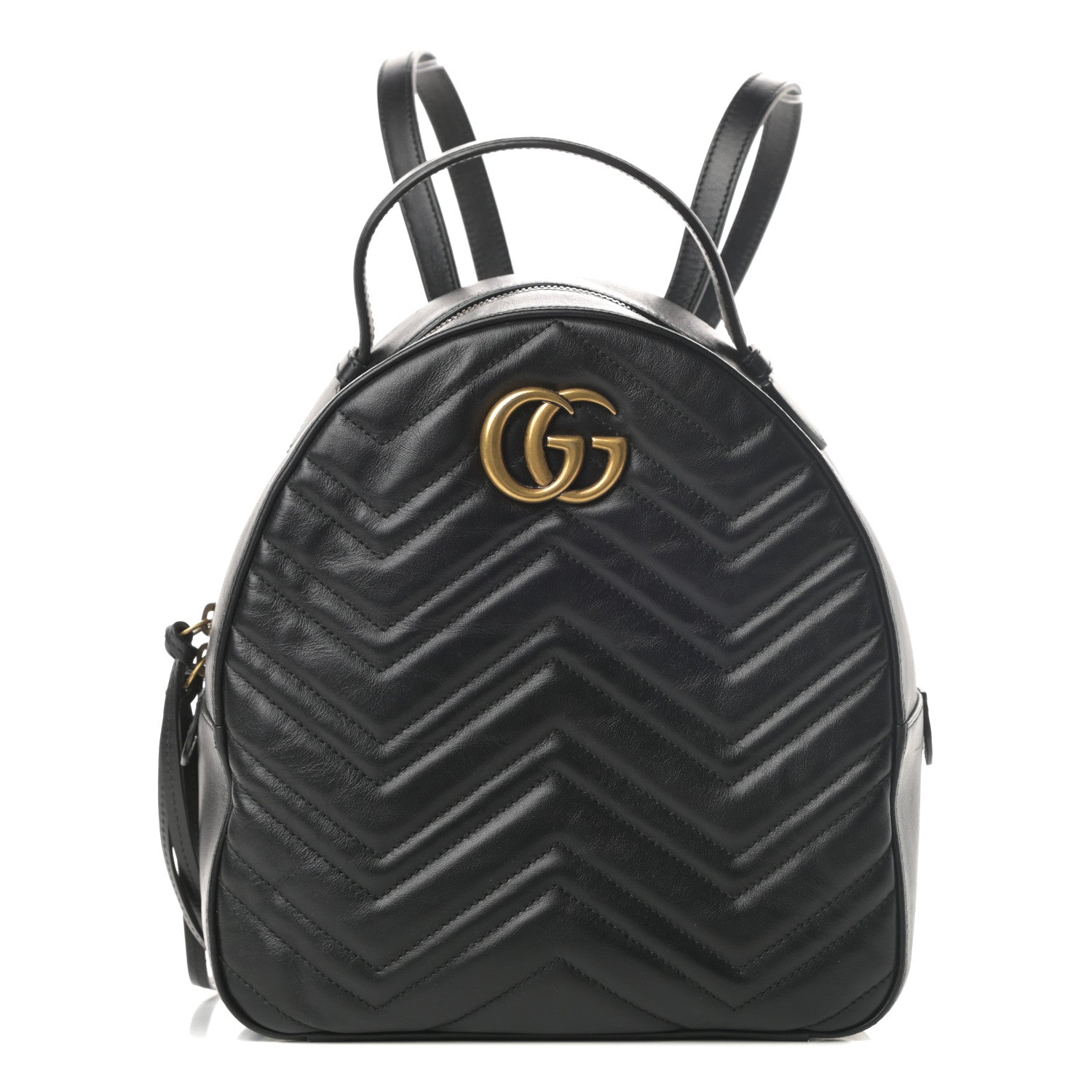 Gucci Calfskin Matelasse GG Marmont Backpack Black 1 of 13