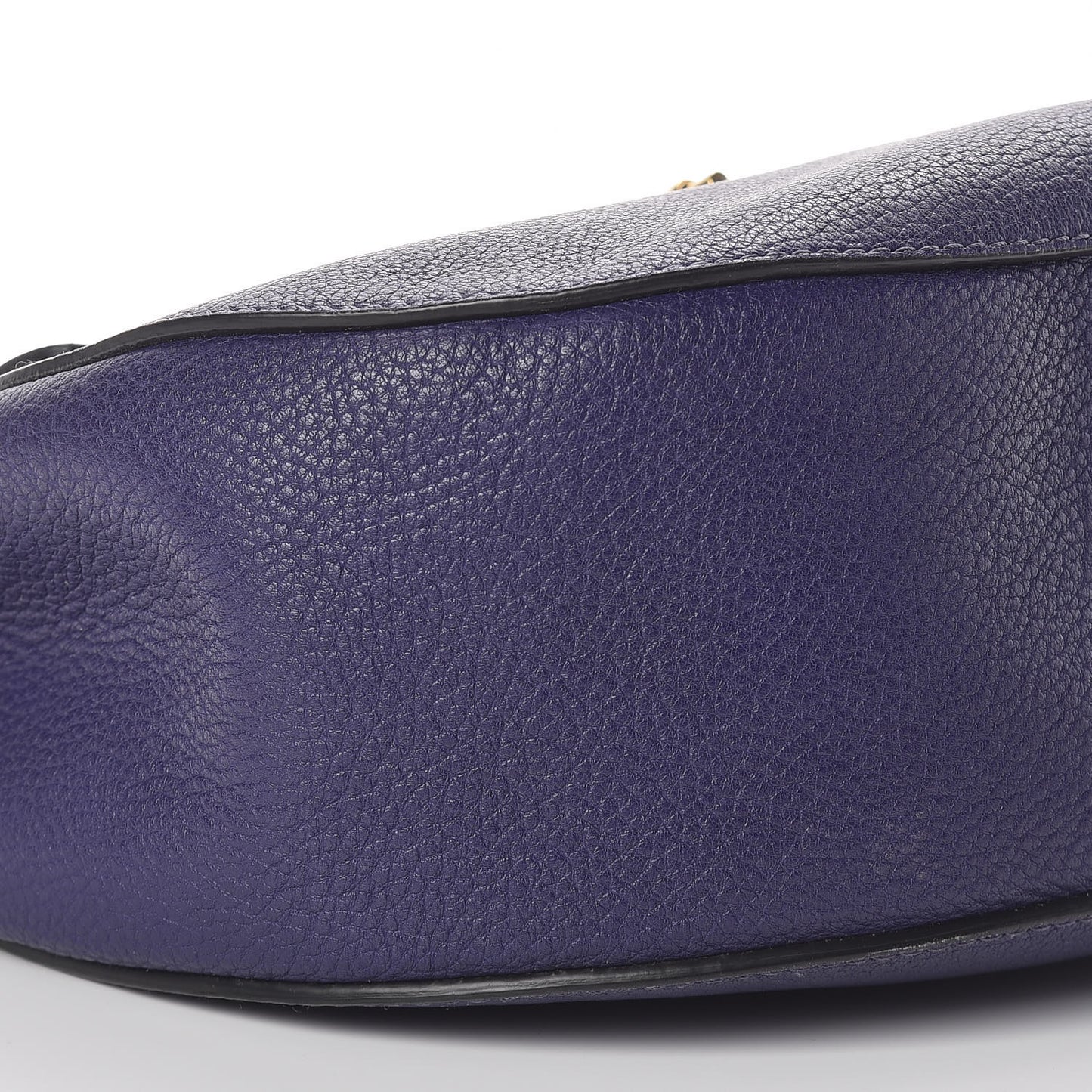 Grained Lambskin Large Drew Shoulder Bag Storm Blue