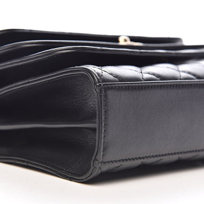 Chanel Calfskin Quilted Triple Flap Black 10 of 12