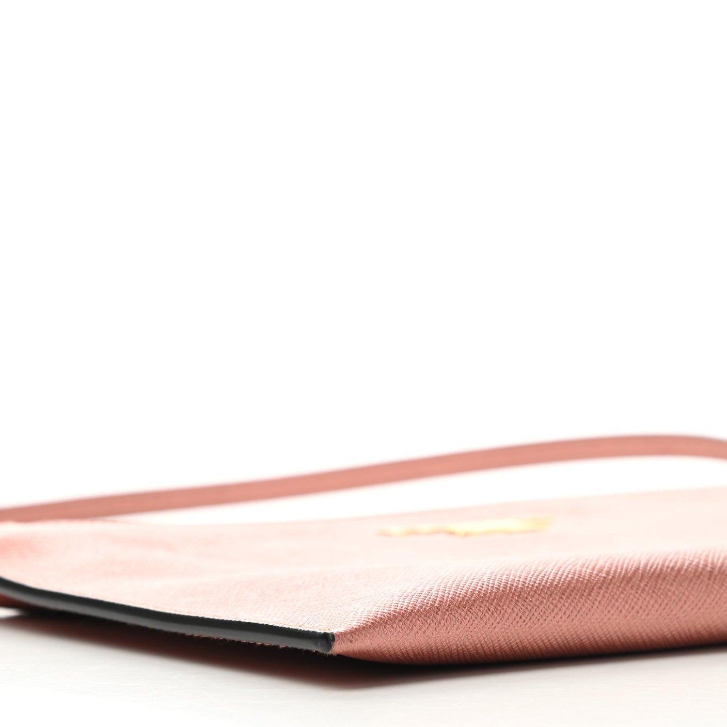 Prada Metallic Saffiano Small Flat Pouch Antico Mordore 8 of 10