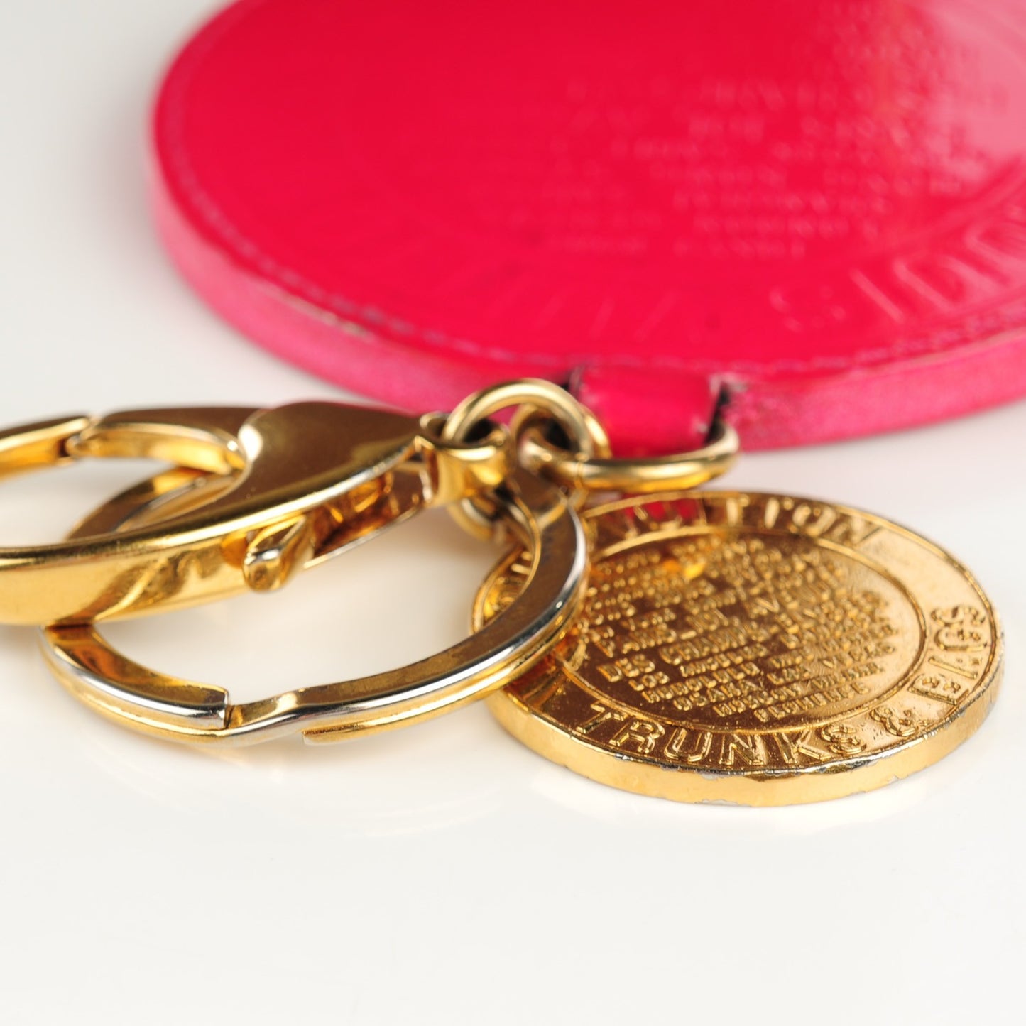 Vernis Trunks and Bags Bag Charm Rose Pop