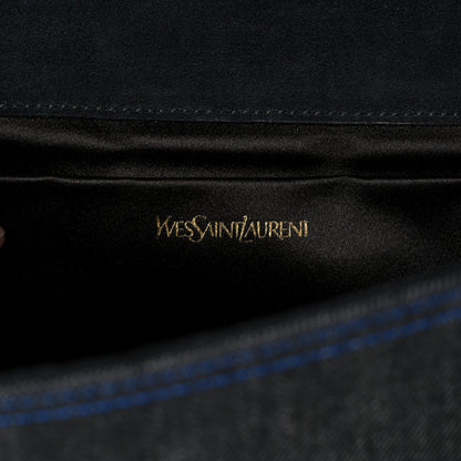 Saint Laurent Denim Y Ligne Clutch 6 of 10