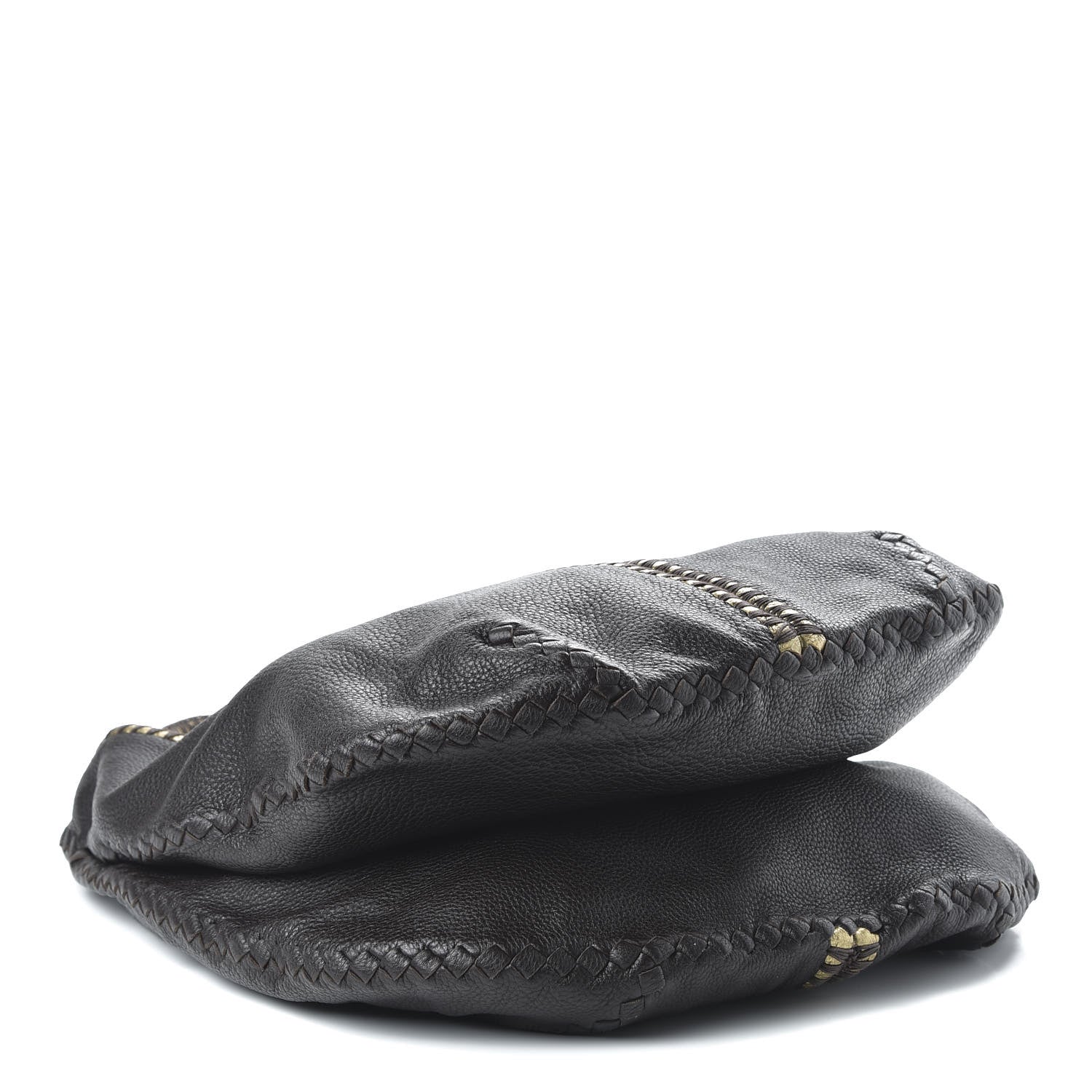 Bottega Veneta Cervo Deerskin Large Double Compartment Hobo Ebano 4 of 9