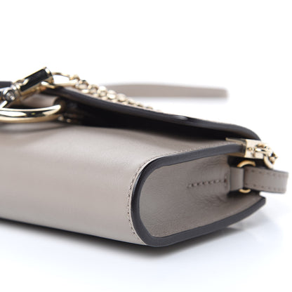 Chloe Suede Calfskin Mini Faye Shoulder Bag Motty Grey 9 of 11