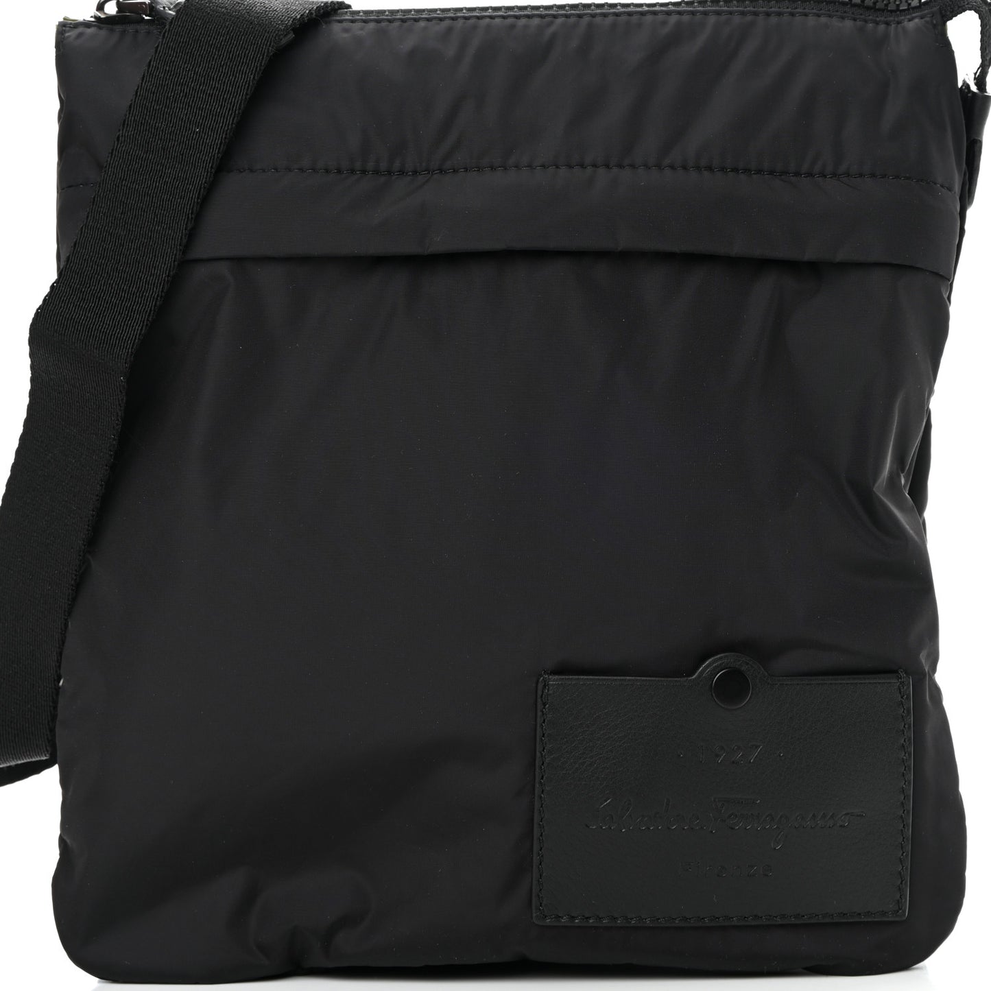 Nylon Messenger Black Tuscan Olive