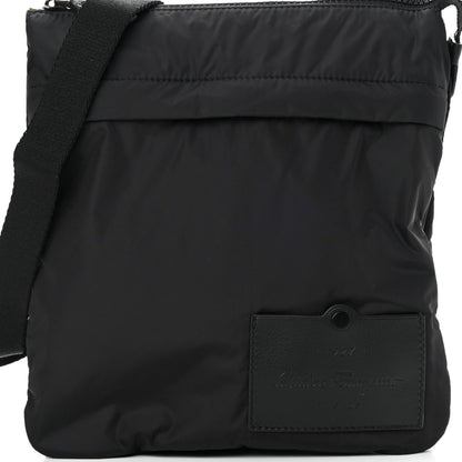 Salvatore Ferragamo Nylon Messenger Black Tuscan Olive 9 of 12
