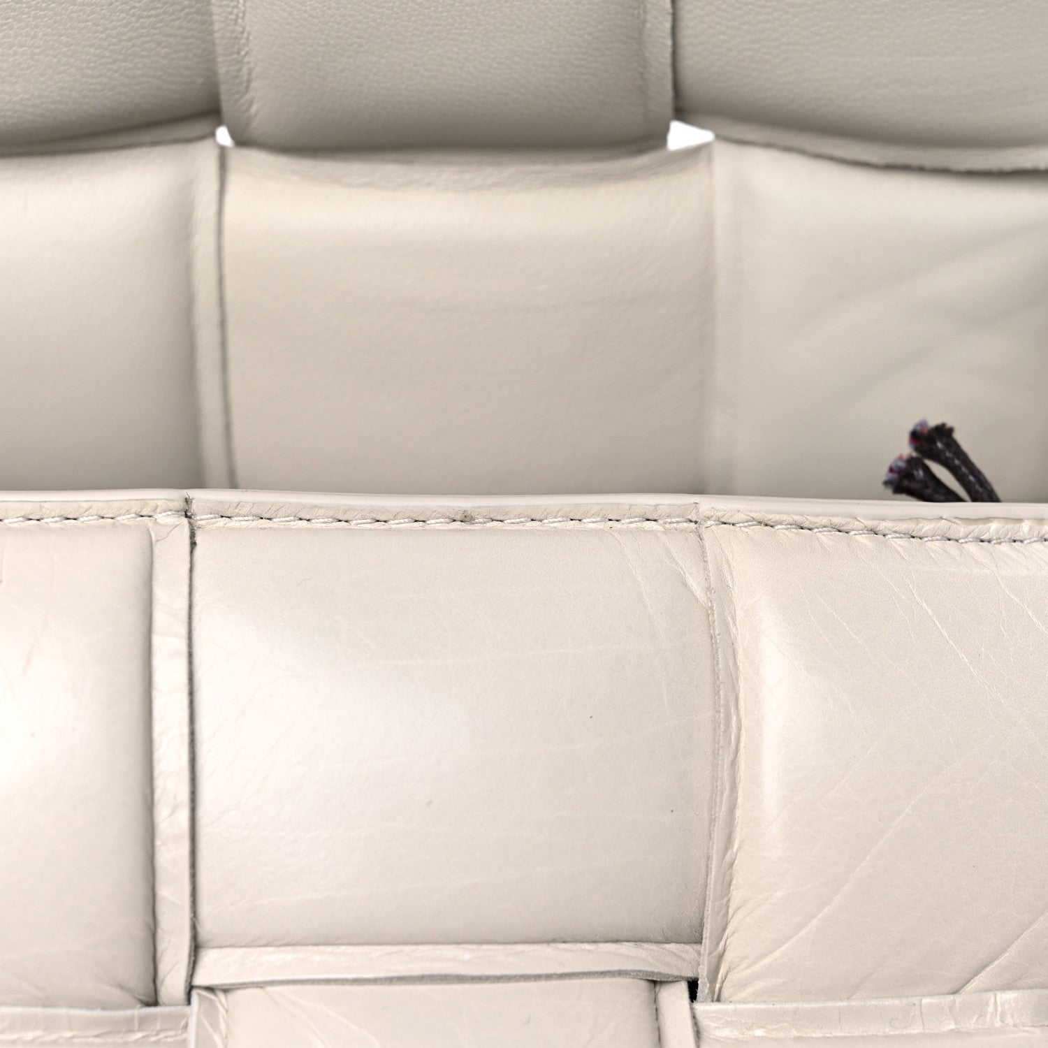 Bottega Veneta Paper Calfskin Maxi Intreccio Padded Cassette Crossbody Bag Chalk 13 of 21