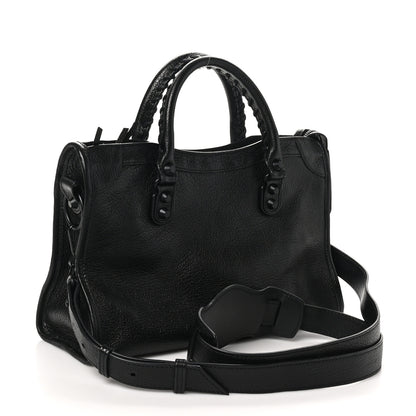 Balenciaga Chevre Black Metallic Edge Hardware S City Black 3 of 9