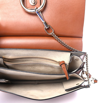 Chloe Suede Calfskin Medium Faye Shoulder Bag Tobacco 4 of 4