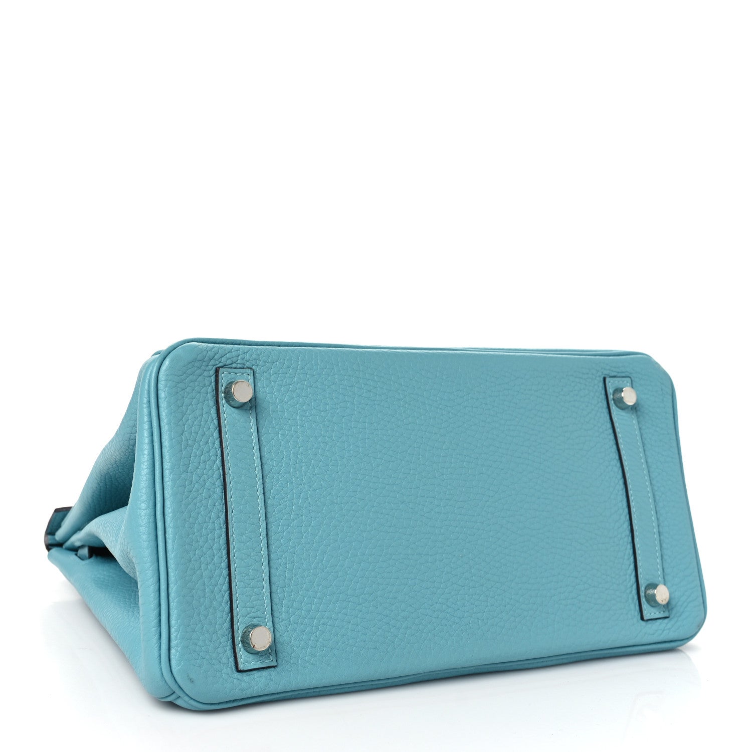 Hermes Taurillon Clemence Birkin 30 Bleu Atoll 4 of 10