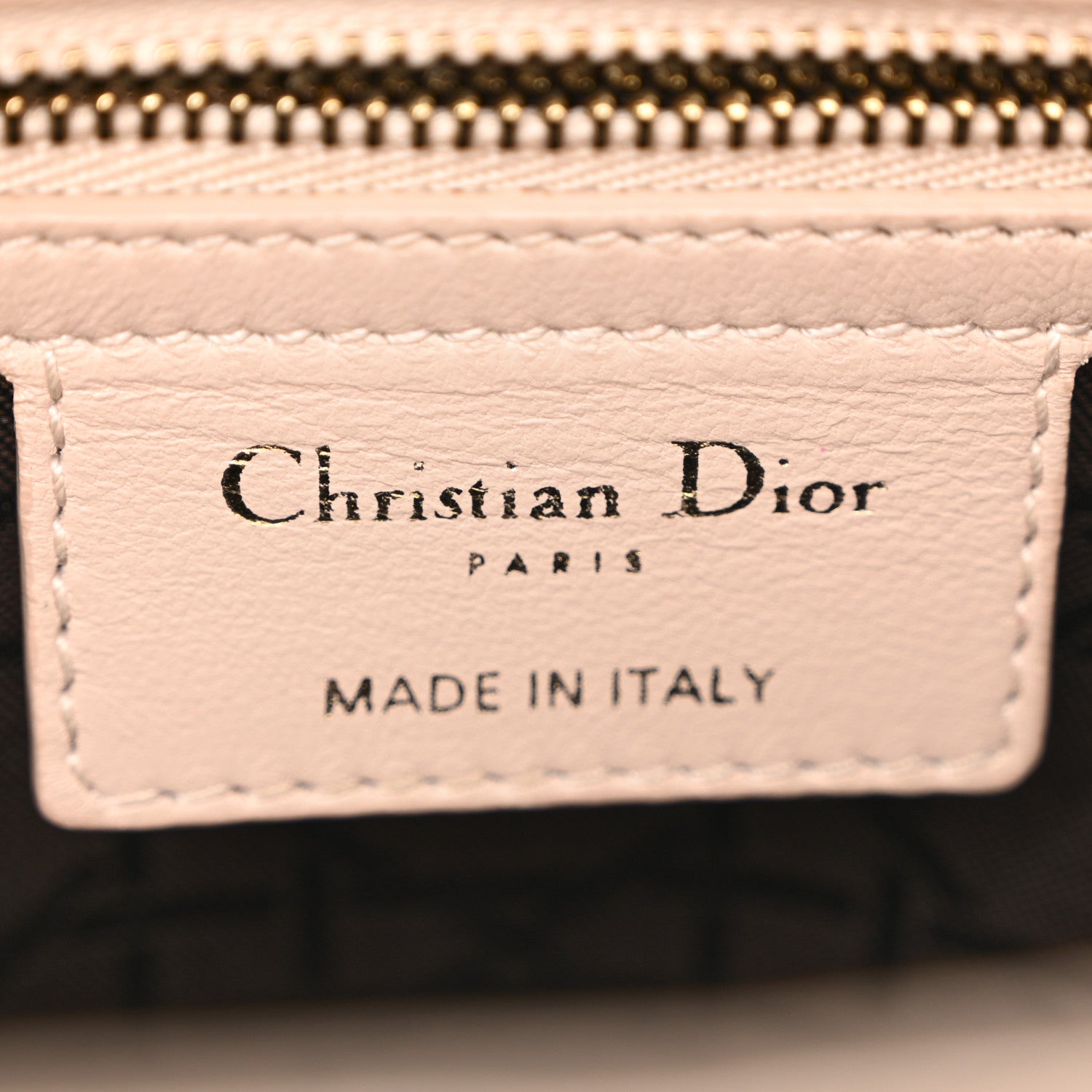 Christian Dior Lambskin Cannage Medium Lady Dior Light Pink