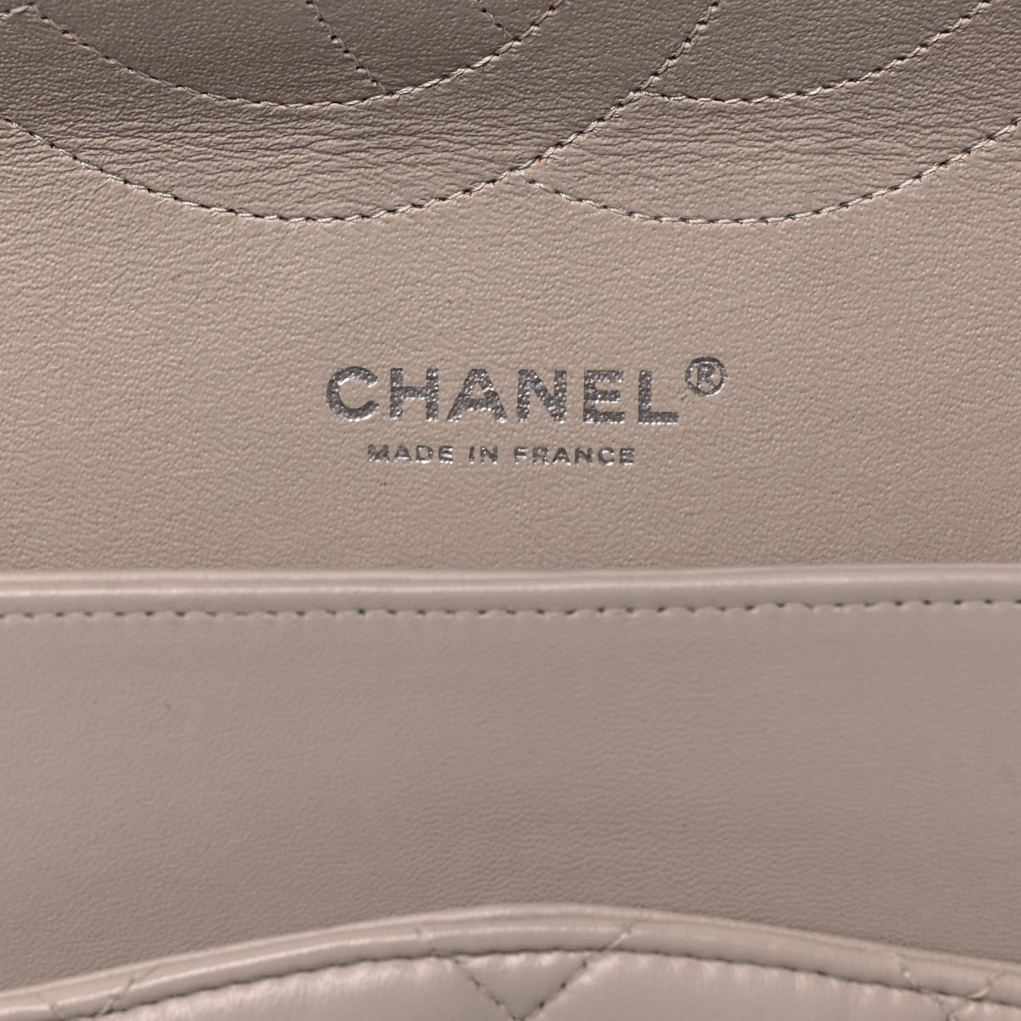 Lambskin Quilted Jumbo Double Flap Ivory