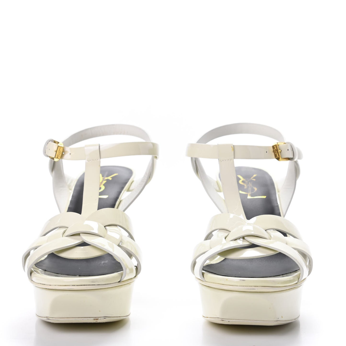 Patent Tribute 75 Platform Sandals 36 Ivory