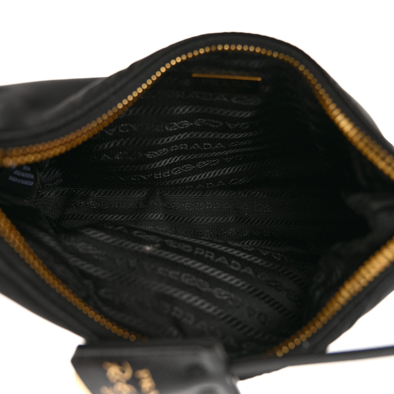 Prada Tessuto Nylon Saffiano Mini Re-Edition 2005 Bag Black 5 of 12