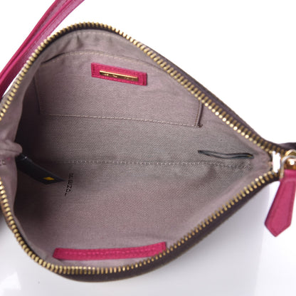 Fendi Zucca Spalmati Vitello Elite Pochette Tobacco Ciclamino 5 of 8