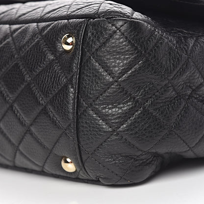Chanel Calfskin Quilted XXL Travel Flap Bag Black 9 of 10