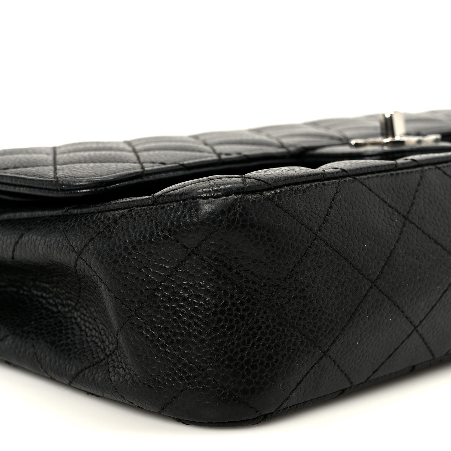 Chanel Caviar Quilted Medium Double Flap Black 10 of 13