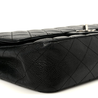 Chanel Caviar Quilted Medium Double Flap Black 10 of 13