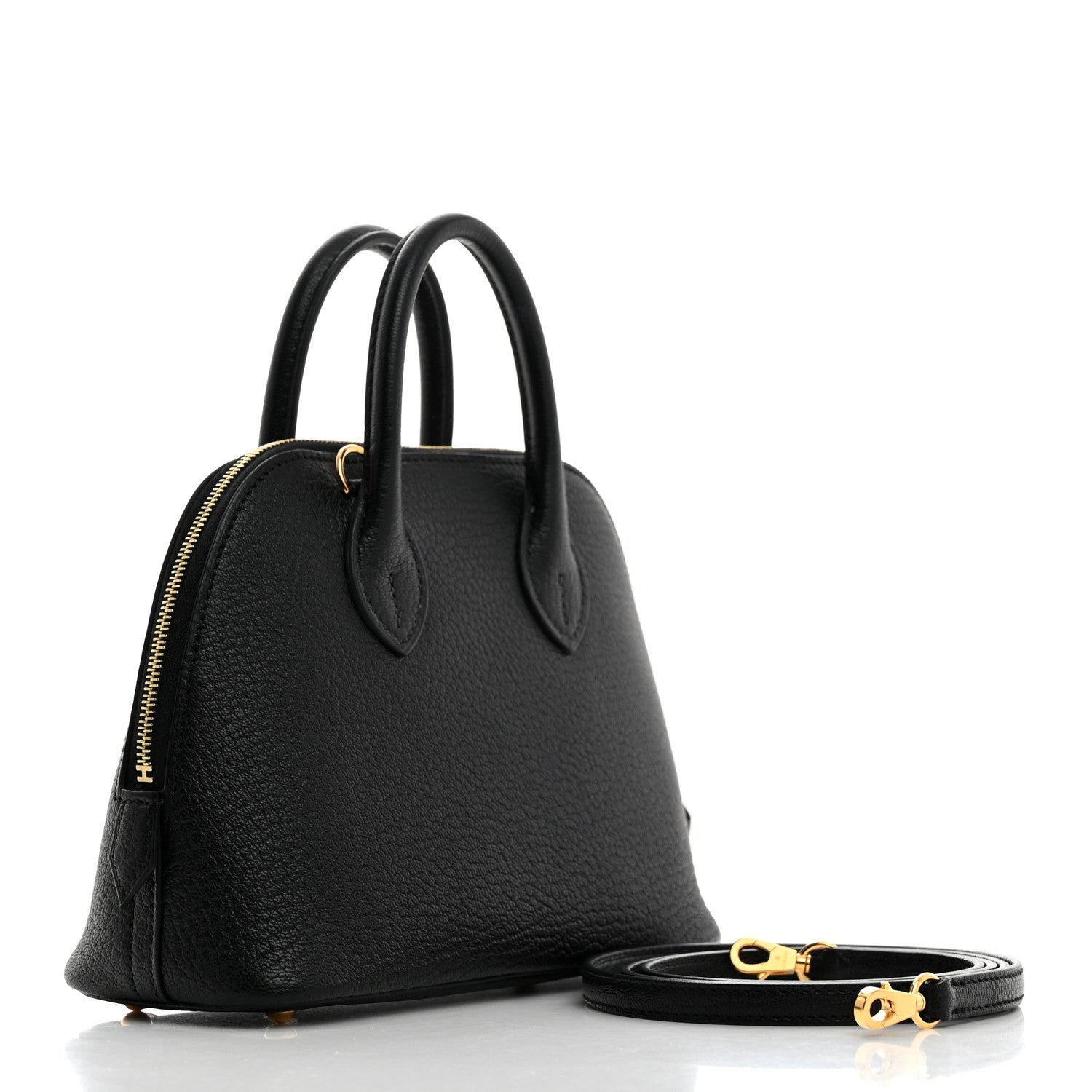 Hermes Chevre Mysore Mini 1923 Bolide Black 2 of 10
