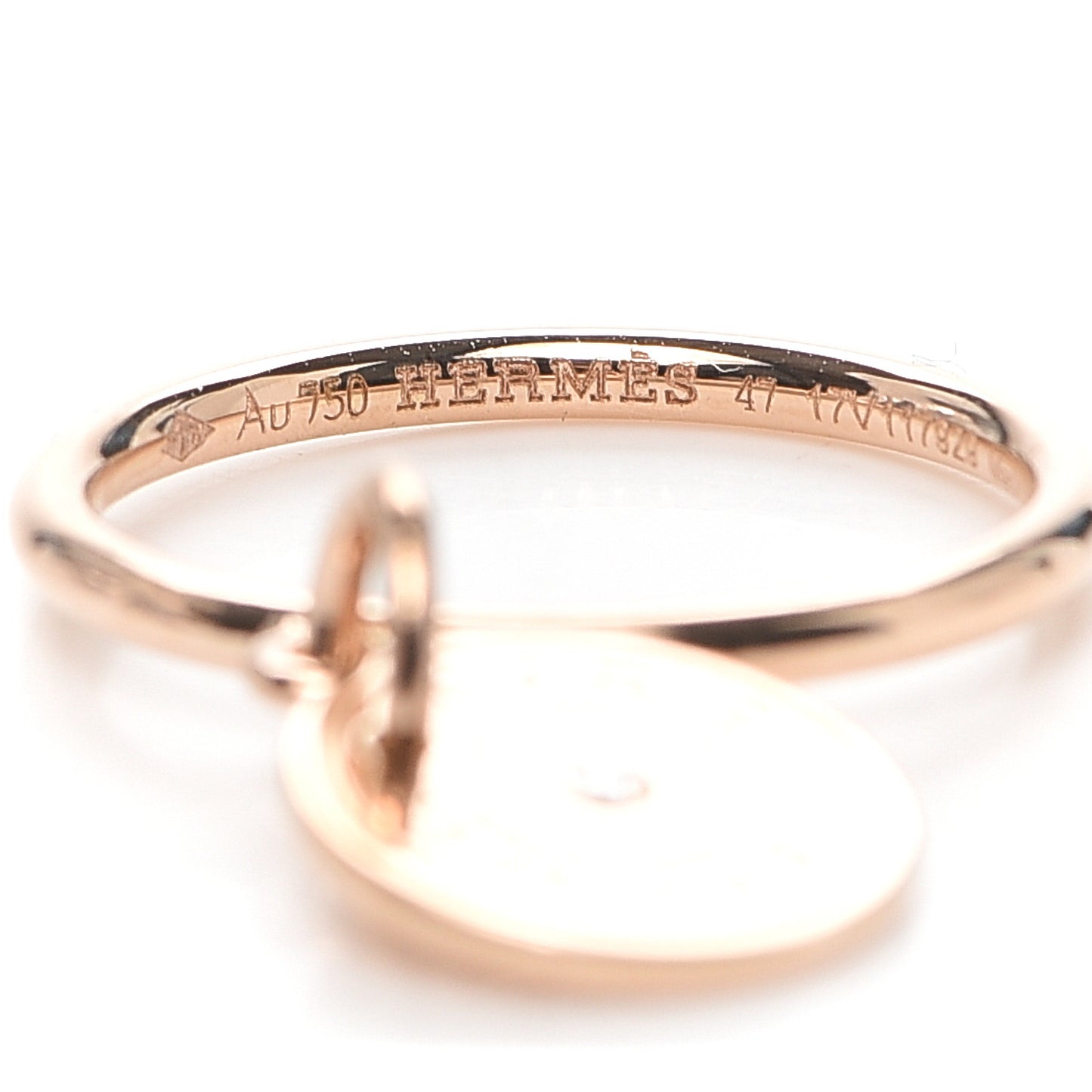 18K Rose Gold Diamond Gambade Ring 47 4