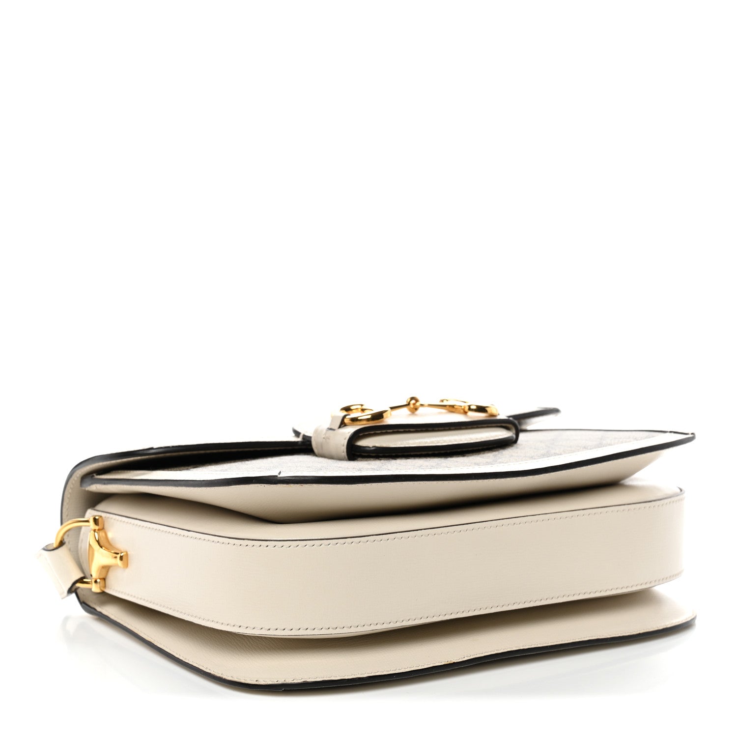 Gucci GG Supreme Monogram Horsebit 1955 Shoulder Bag Beige Mystic White 4 of 11