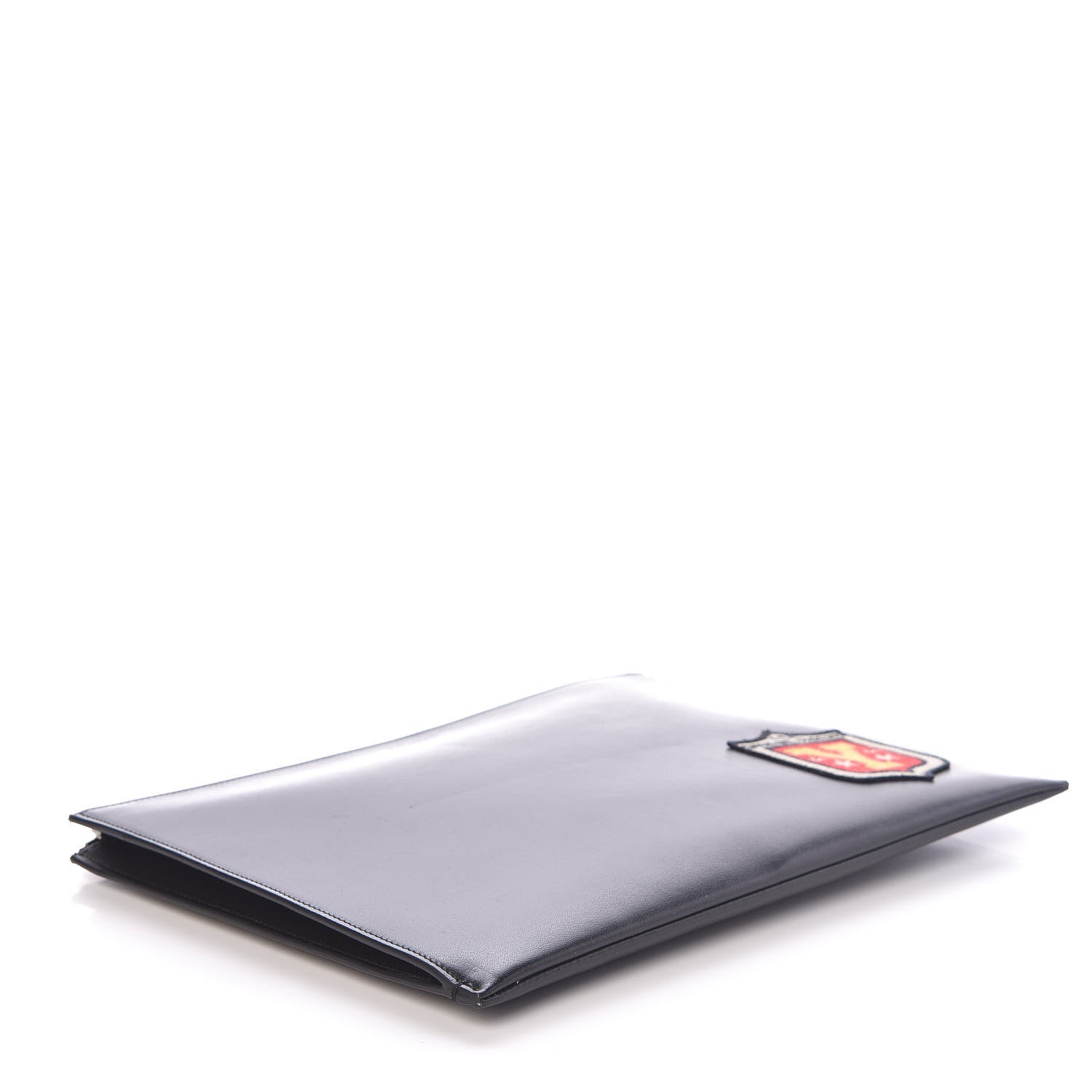 Saint Laurent Calfskin Embroidered iPad Pouch Black 4 of 7