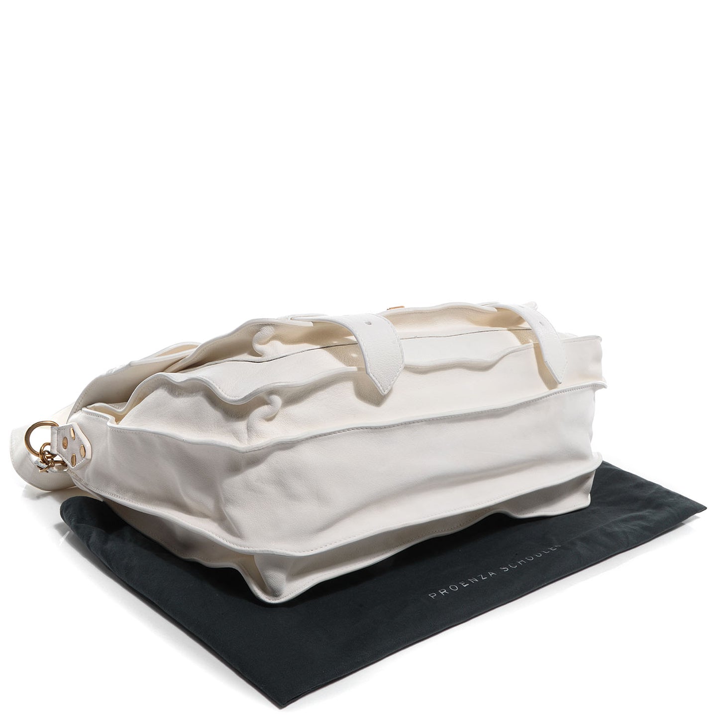 Lambskin PS1 Large Satchel White