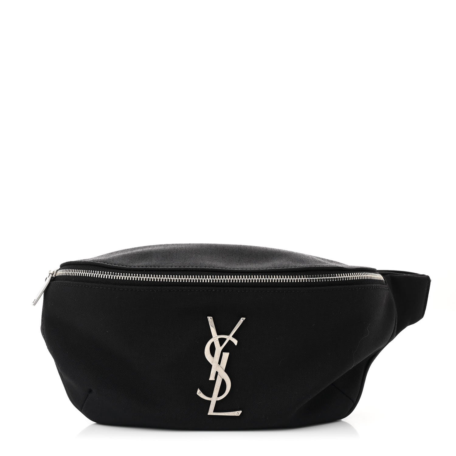 Saint Laurent Canvas Monogram Belt Bag Black 1 of 12