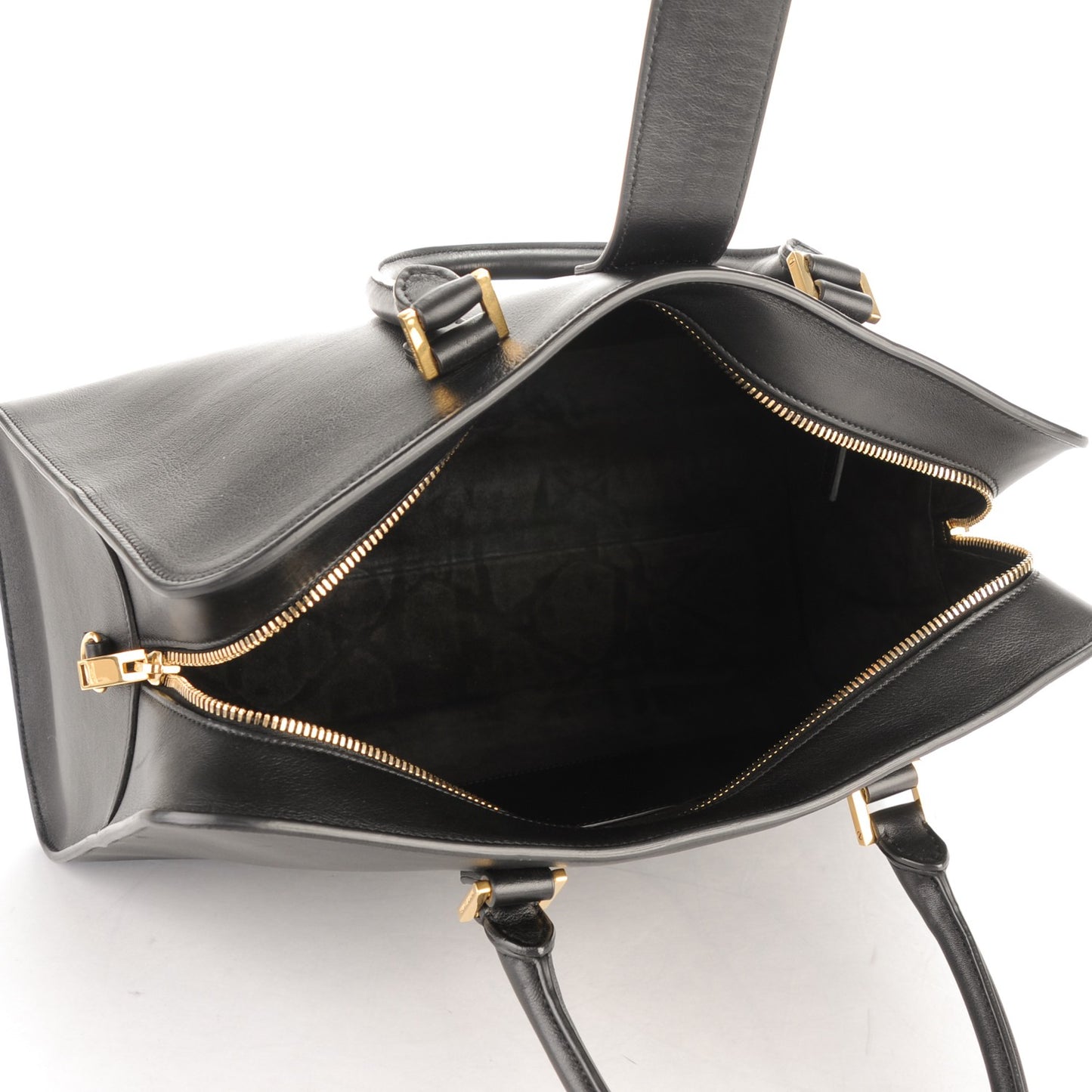 Smooth Calfskin Medium Monogram Cabas Black