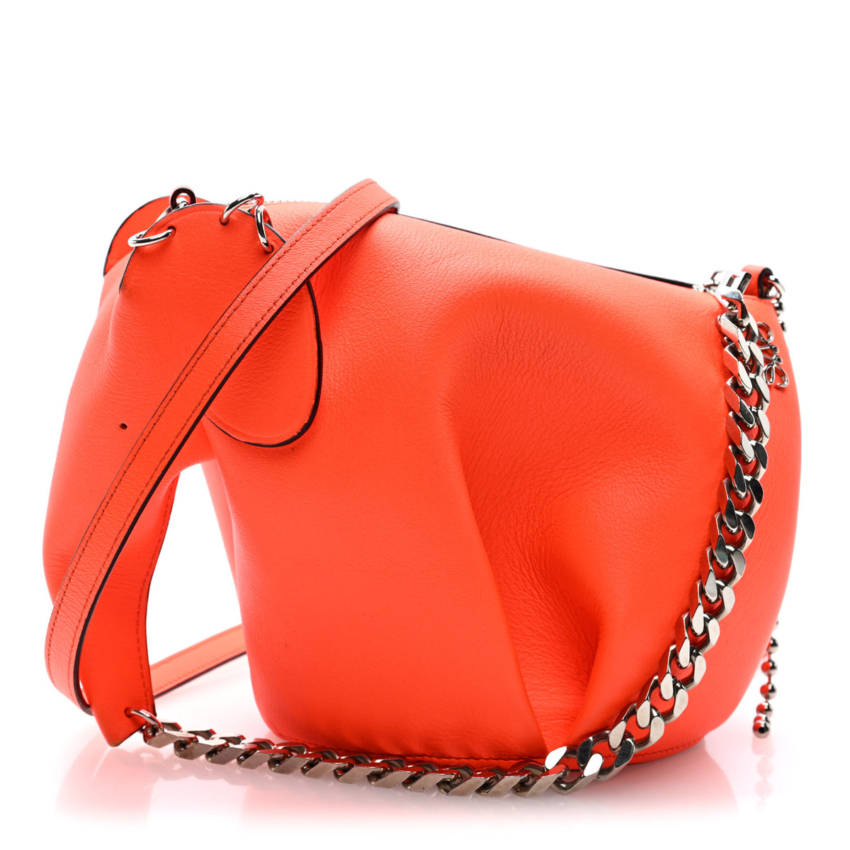 Loewe Calfskin Mini Punk Elephant Crossbody Bag Orange 1 of 9