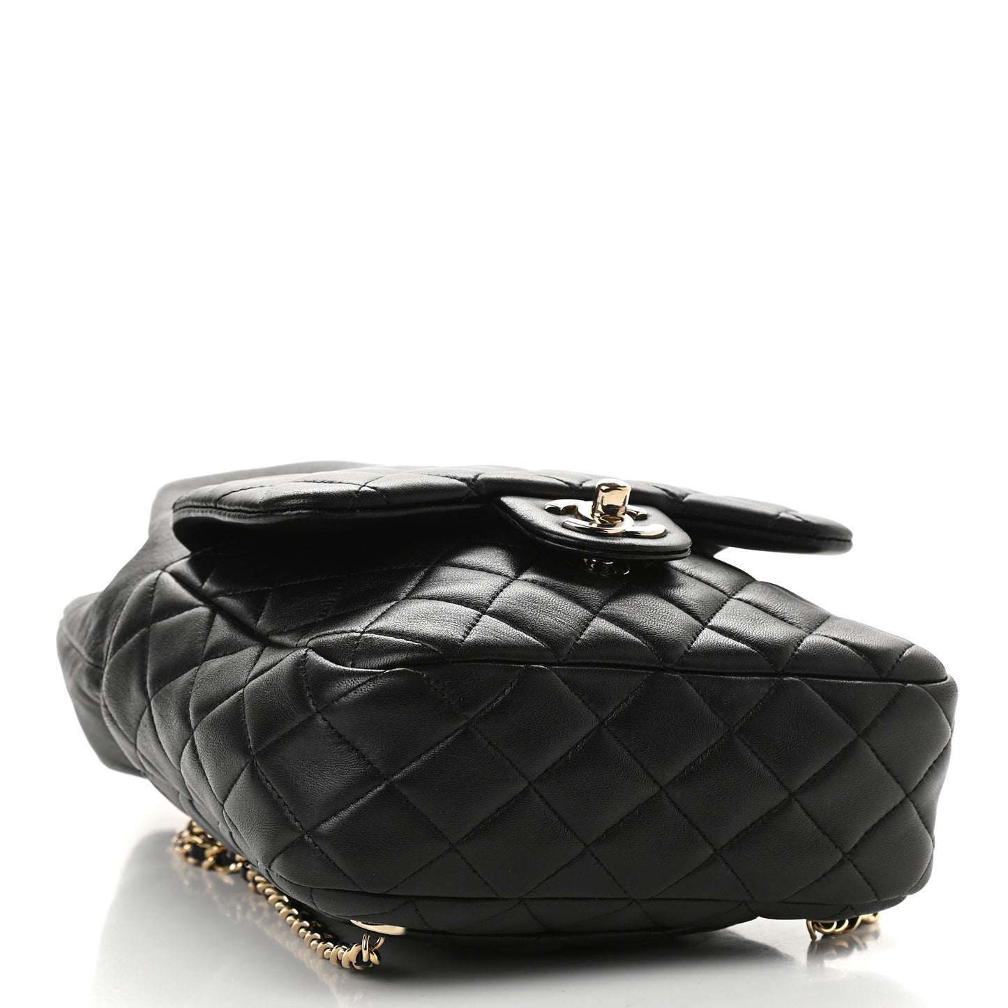 Lambskin Quilted Small in Seoul Backpack Black