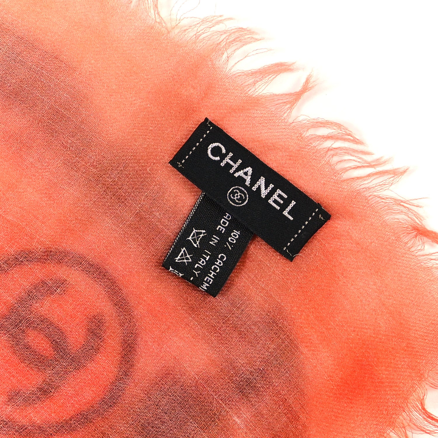 Chanel Cashmere CC No 5 Scarf Shawl Multicolor 3 of 3