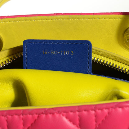 Christian Dior Lambskin Cannage Medium Tri-Color Lady Dior Pink 7 of 7