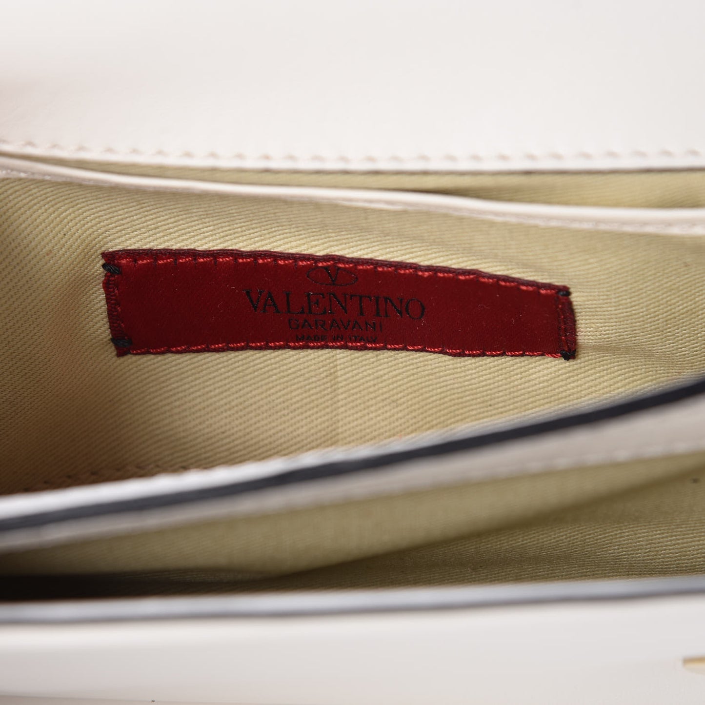 Nappa Bow Flap Shoulder Bag White